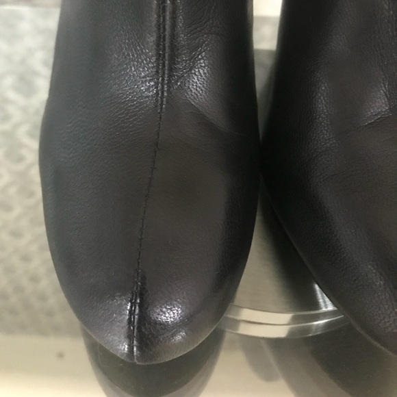 Zara Black Leather Booties - Picture 5 of 8